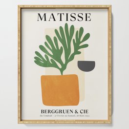 Bronze Vase & Leaves: Matisse Edition | Mid Century Series Serving Tray