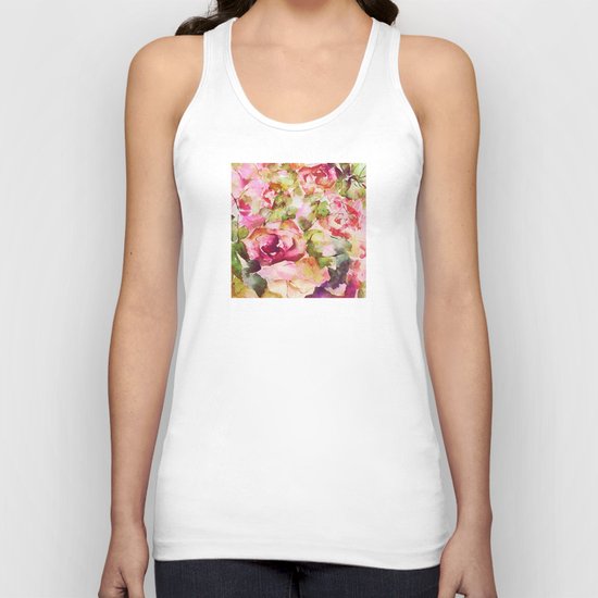 roses abstraites Unisex Tank Top