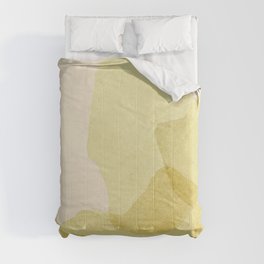 Abstract green shapes Comforter