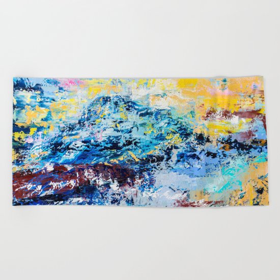 Visionary mountain Beach Towel