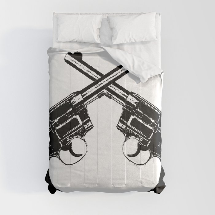 Crossed Revolvers Comforter