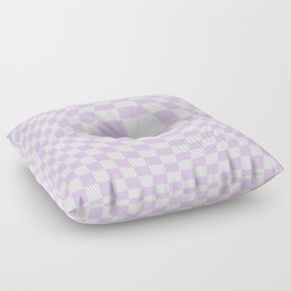 Lavender Checkerboard Floor Pillow