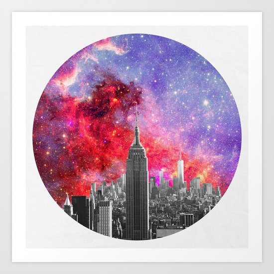 NEBULA NEW YORK Art Print