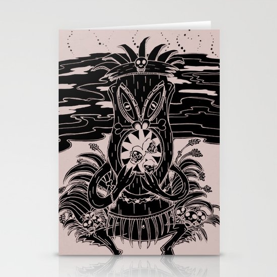 Tiki lunch Stationery Cards