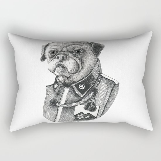 Mr. Pug Rectangular Pillow