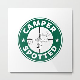 Camper Spotted Metal Print