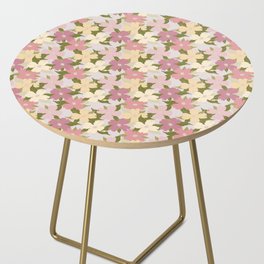 pink and green flowering dogwood symbolize rebirth and hope Side Table