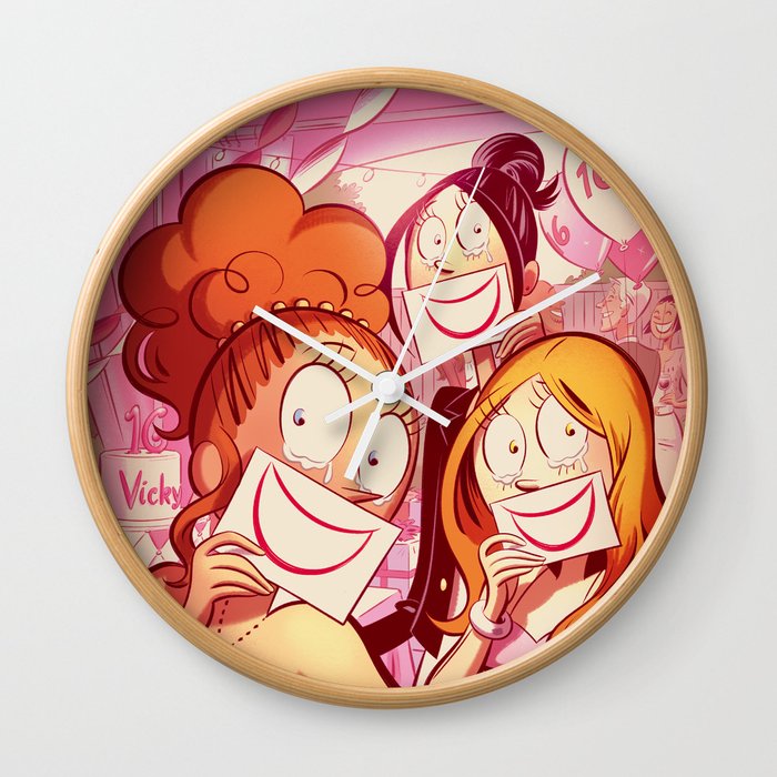 Sweet 16 Wall Clock By Lesnombrils Society6