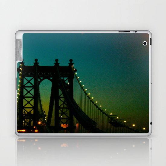 Brooklyn Bridge at Night Laptop & iPad Skin