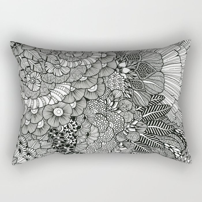 Plant Mandala Rectangular Pillow