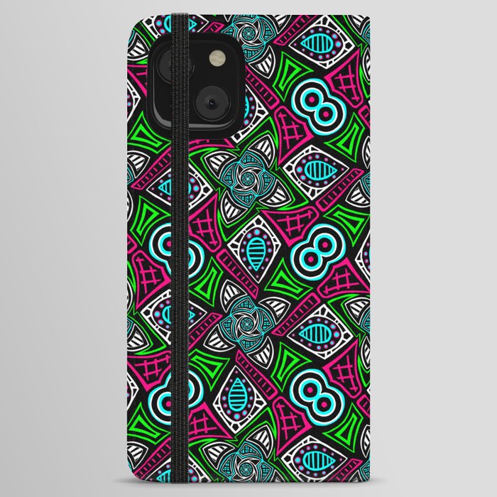 Neon_Abstract002 iPhone Wallet Case