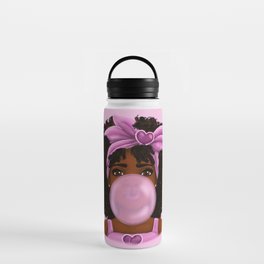 Bubble Gum Portrait Water Bottle