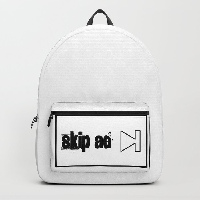 YouTube Skip Ad Backpack