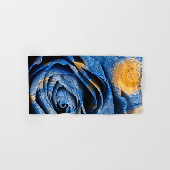 Starry Night Rose Hand & Bath Towel
