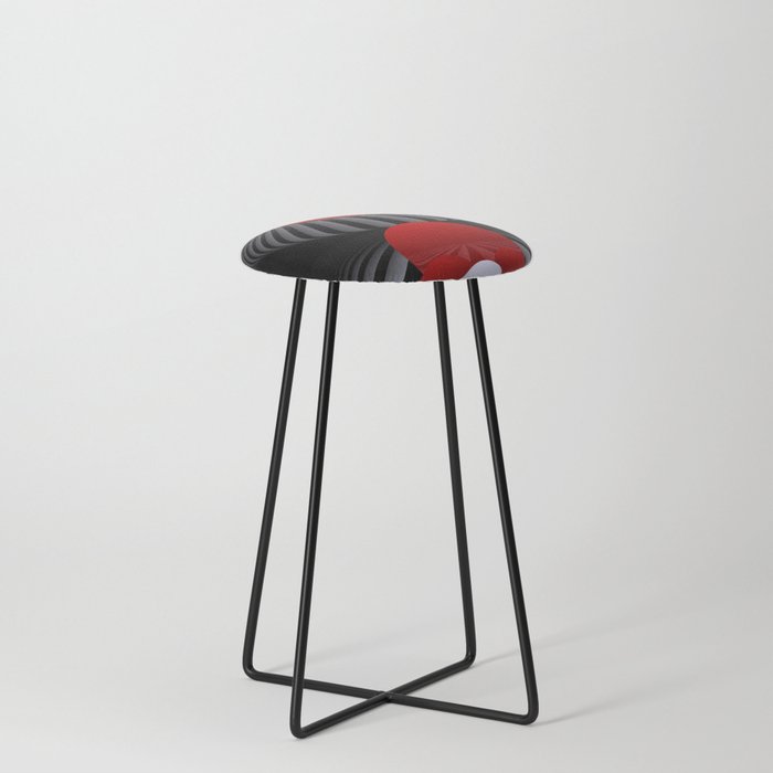 geometry and three colors -52- Counter Stool