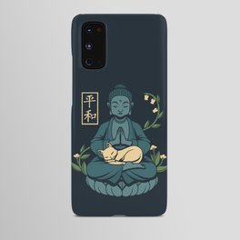 Cat Meditation Buddhism Buddha by Tobe Fonseca Android Case