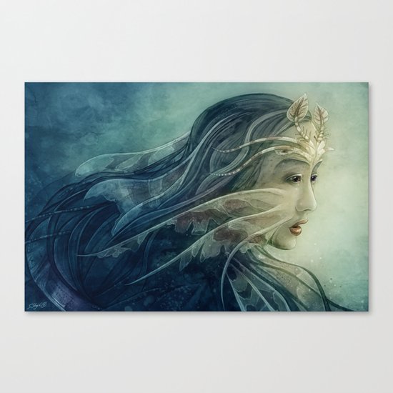 Lionfish mermaid Canvas Print