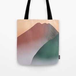 Mystical volcanic mountain Tote Bag
