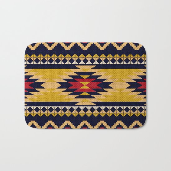 Aztec pattern Bath Mat