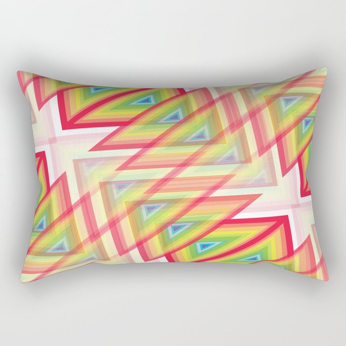 Triangle lamination Rectangular Pillow