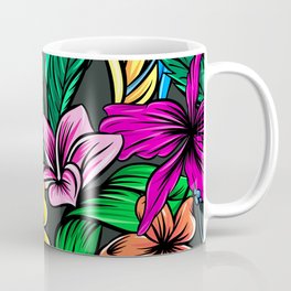 Colorful Hibiscus Flowers Garden Coffee Mug