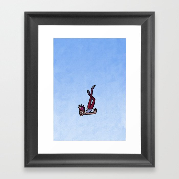 Falling / Flying Framed Art Print