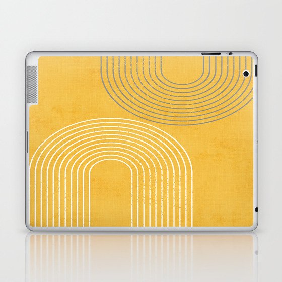 Golden Minimalist Abstract Laptop & iPad Skin