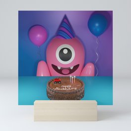Little Monster Happy Birthday Mini Art Print