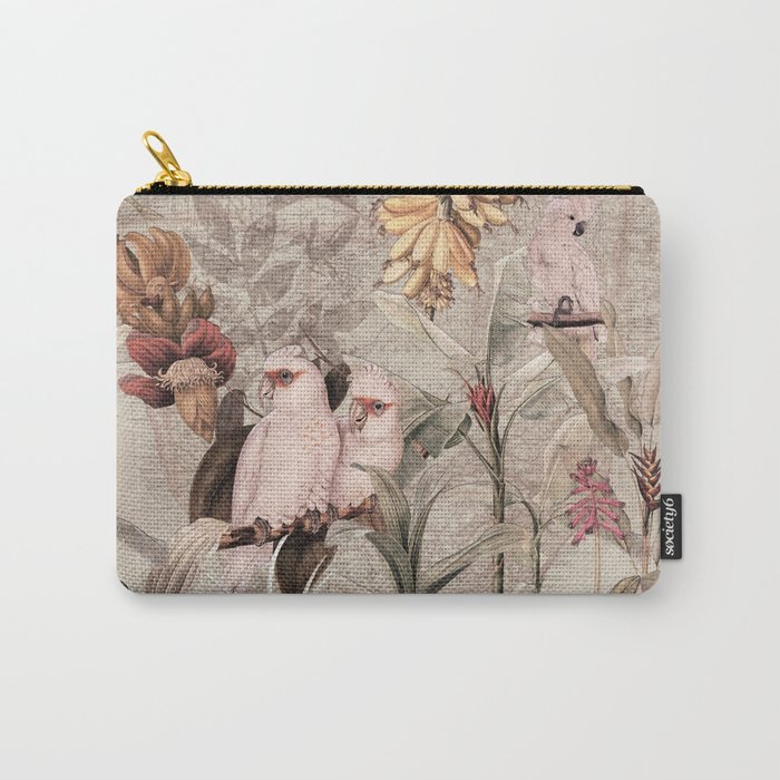 Vintage & Shabby Chic - Tropical Bird Jungle Carry-All Pouch
