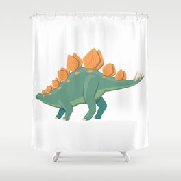 Stegosaurus Shower Curtain