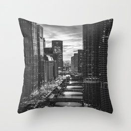 Chicago Skyline Throw Pillow