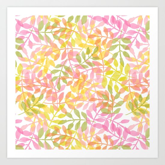 Curved Vines Art Print