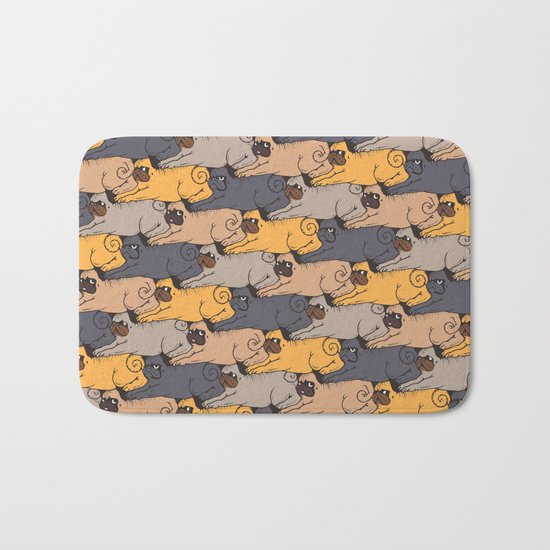 Pugs Tessellations Bath Mat