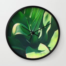 Emerald Undulations Wall Clock