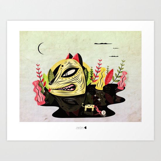 eye of the tiger Art Print