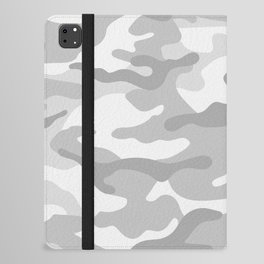 Camouflage Grey And White iPad Folio Case