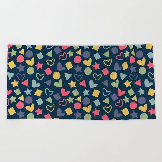 Colorful Lovely Pattern XI Beach Towel