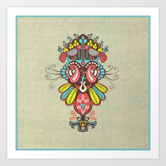 Harmony birds Art Print
