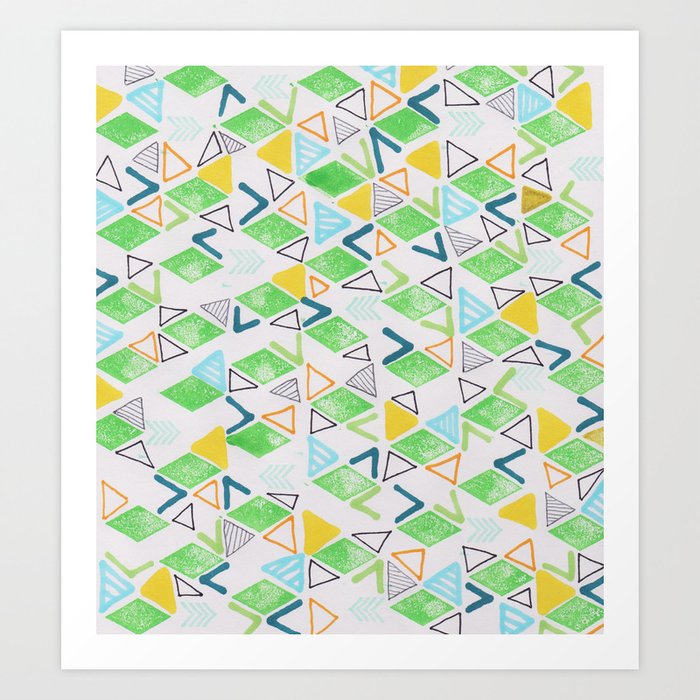 Triangle Party Art Print