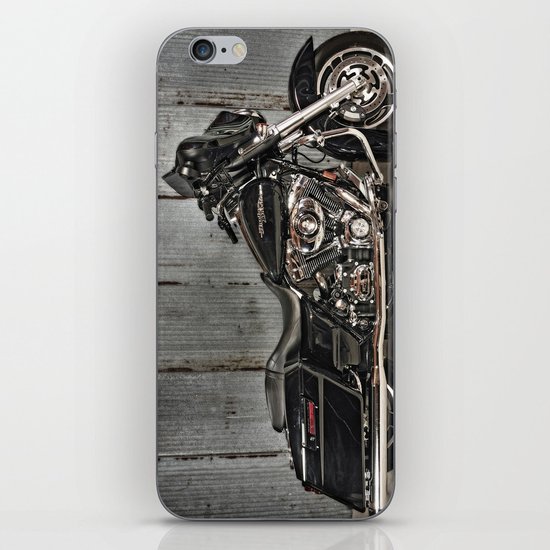 Black Harley Street Glide iPhone & iPod Skin