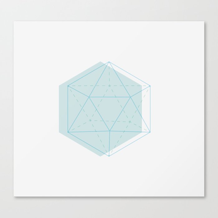 Icosahedron Canvas Print