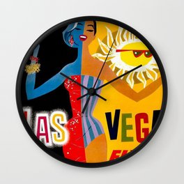 Lady Las Vegas Wall Clock