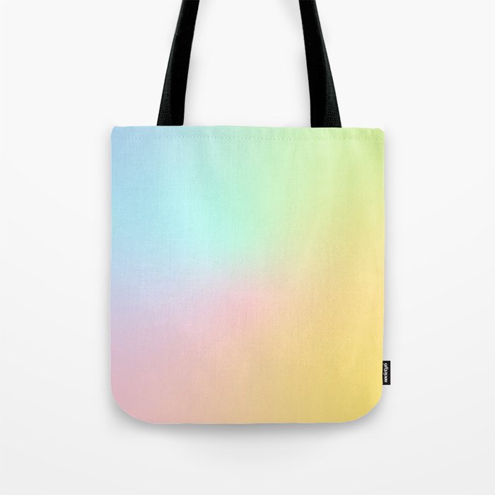 Candy Pastel Rainbow Gradient #abstract Tote Bag by Dominique Vari ...