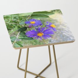 Purple Flower Side Table