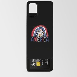 4th Of July American Cat For Kids Cute Usa Cat Android Card Case