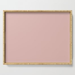 Solid Color Rose Gold Pink Serving Tray