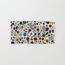 Happy garden abstract design! Hand & Bath Towel