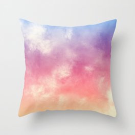 Abstract Sunset Sky Gradient Throw Pillow