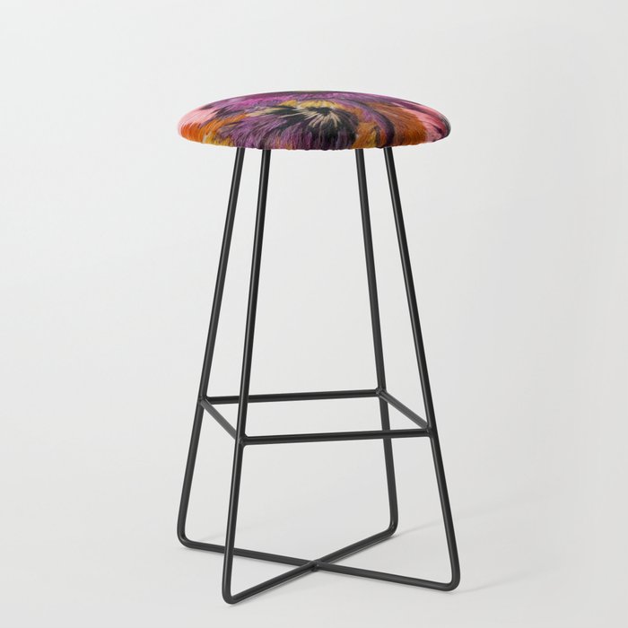 flores bordadas Bar Stool