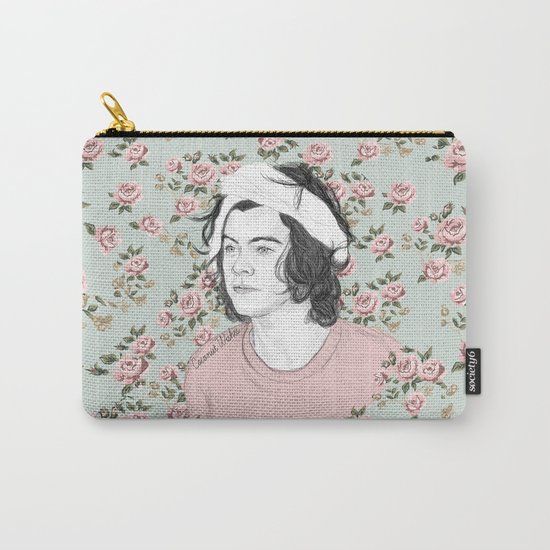 H circle floral Carry-All Pouch